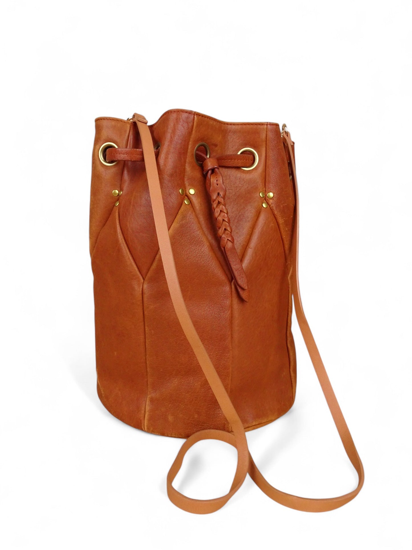 Jérôme Dreyfuss Sac Popeye Cuir Marron