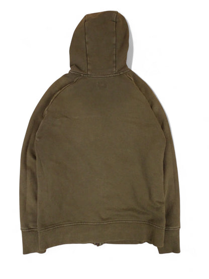 C.P. Company Veste Sweat Zippée Kaki À Lunettes S Homme