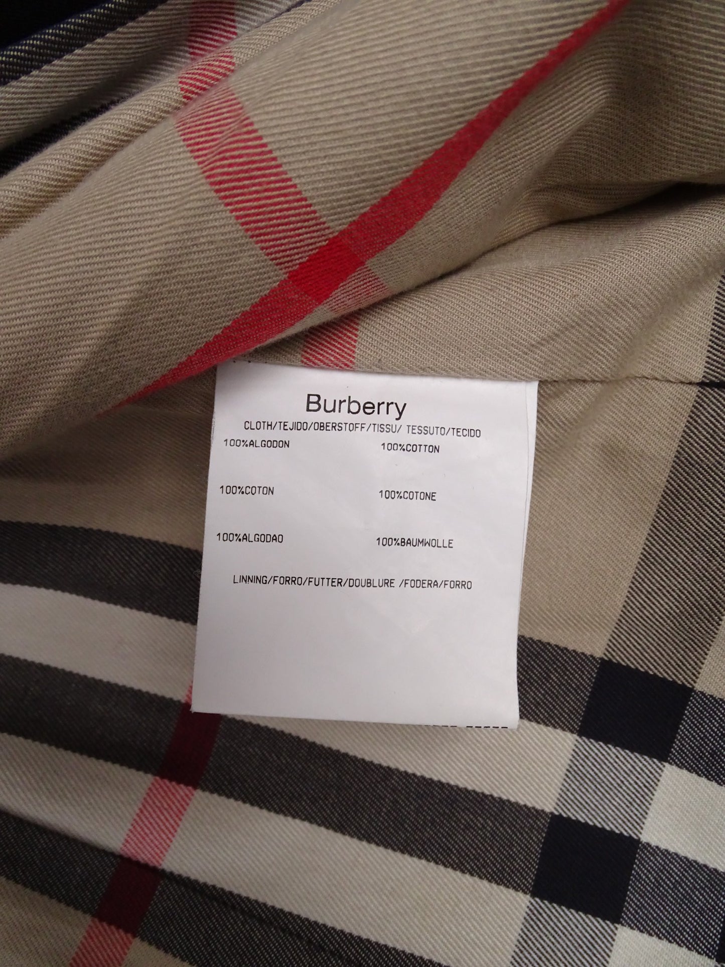 Burberry Trench Westminster Beige L Femme