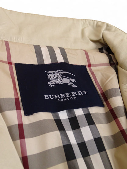 Burberry Trench Ceinture Beige Femme Tartan M femme