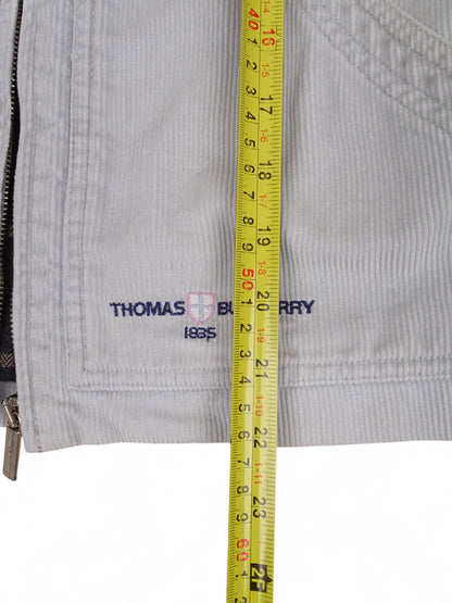 Veste Thomas Burberry Grise M Femme Velour Côtelé