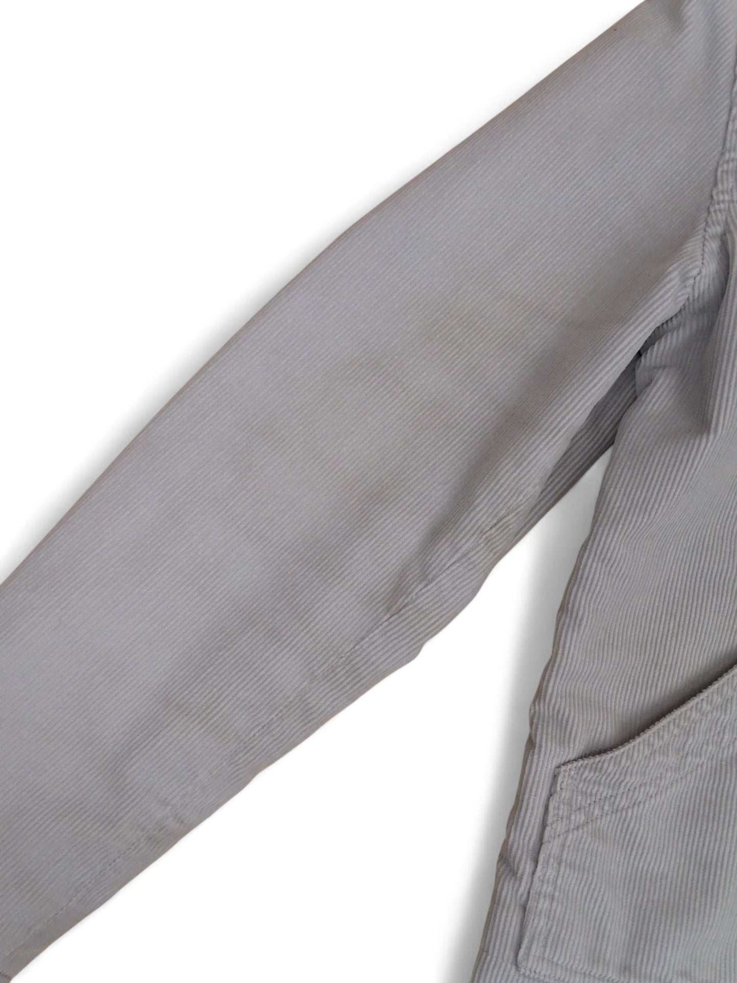 Veste Thomas Burberry Grise M Femme Velour Côtelé