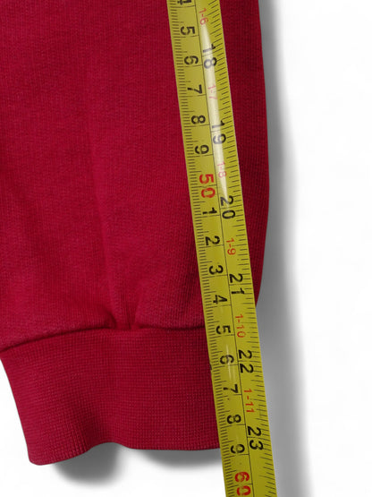 Burberry Gilet Zippé Rouge Torsadé M
