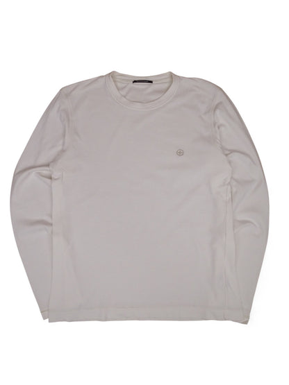 T-shirt Stone Island Vintage M Blanc 100% Coton