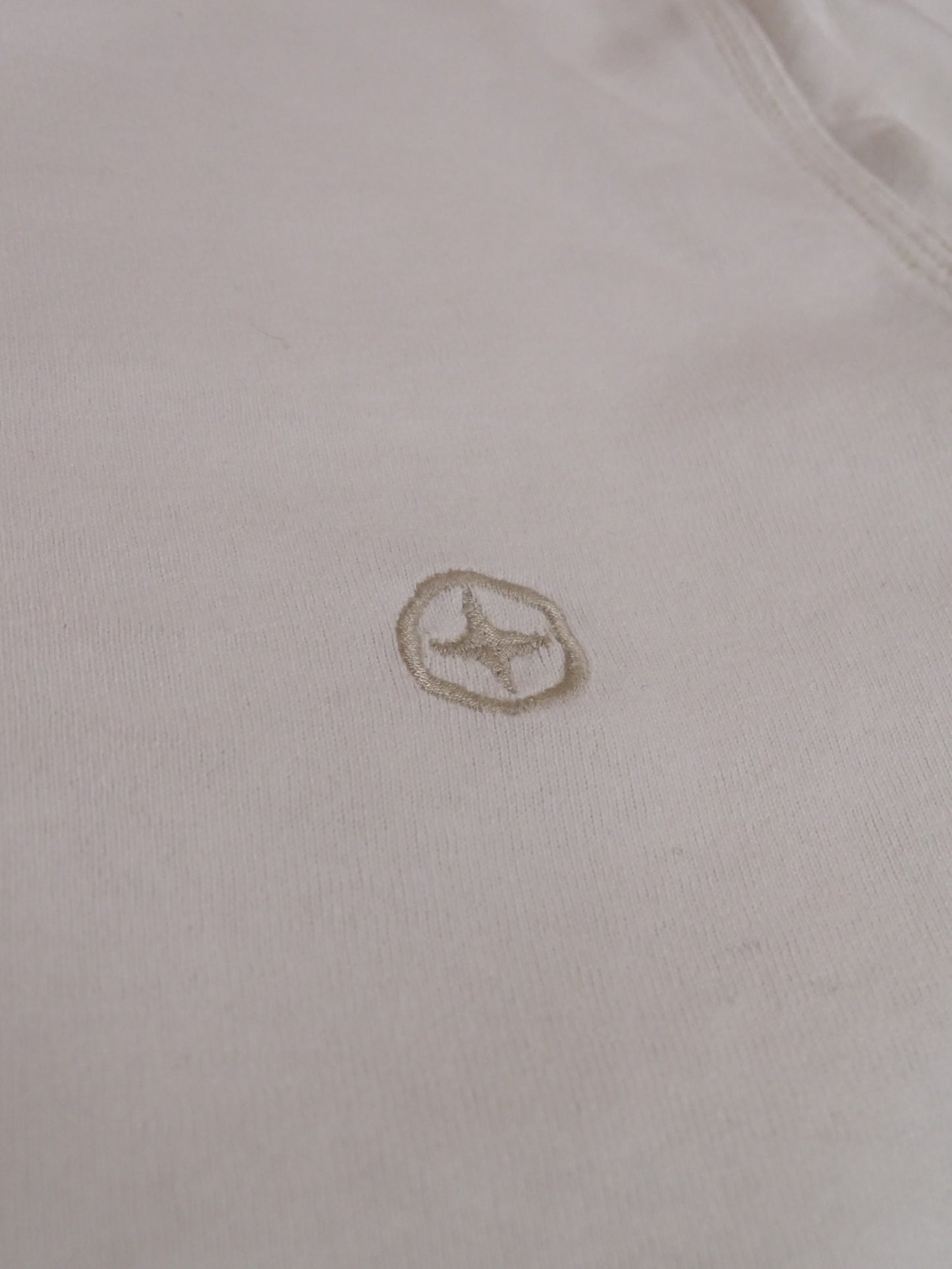 T-shirt Stone Island Vintage M Blanc 100% Coton