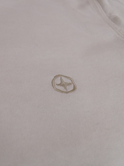 T-shirt Stone Island Vintage M Blanc 100% Coton