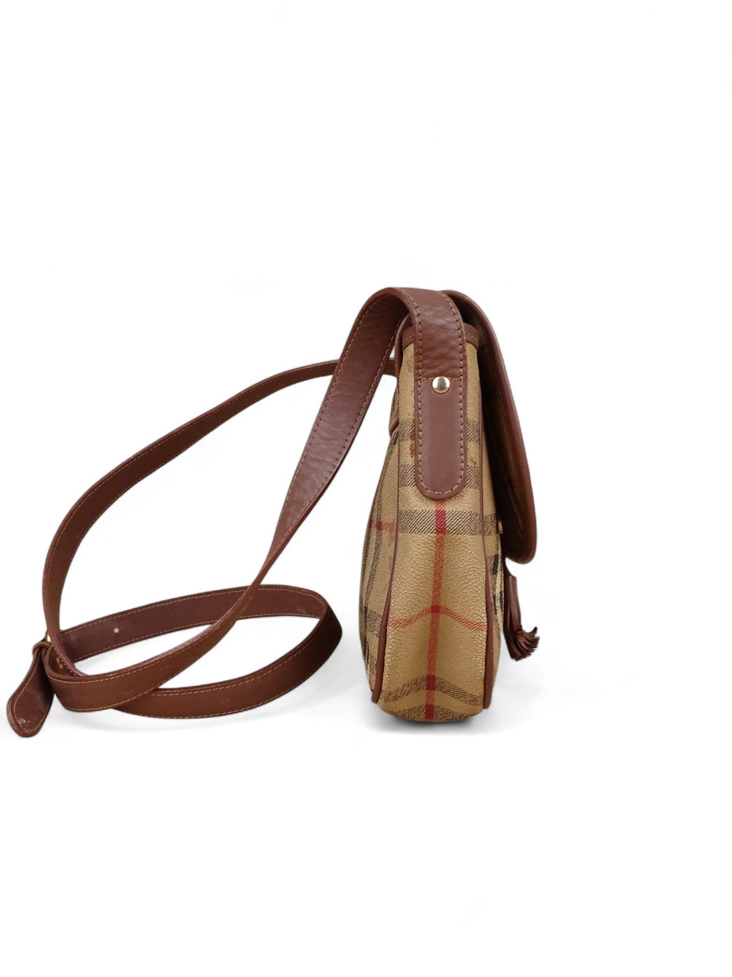 Burberry Sacoche Tartan Emblématique Beige