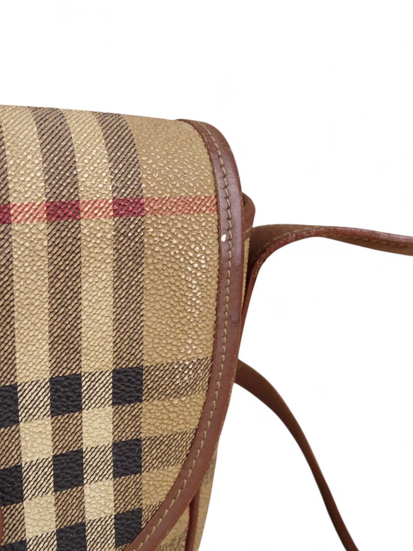 Burberry Sacoche Tartan Emblématique Beige