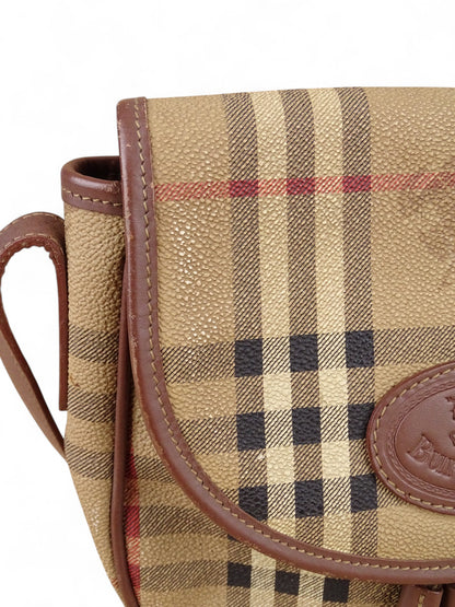 Burberry Sacoche Tartan Emblématique Beige