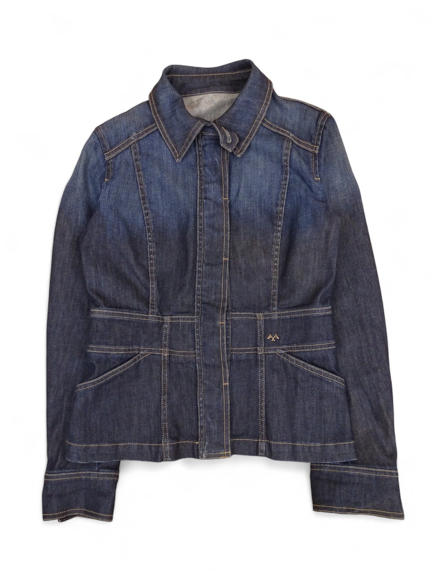 Burberry Veste En Jean Bleu Marine S Femme