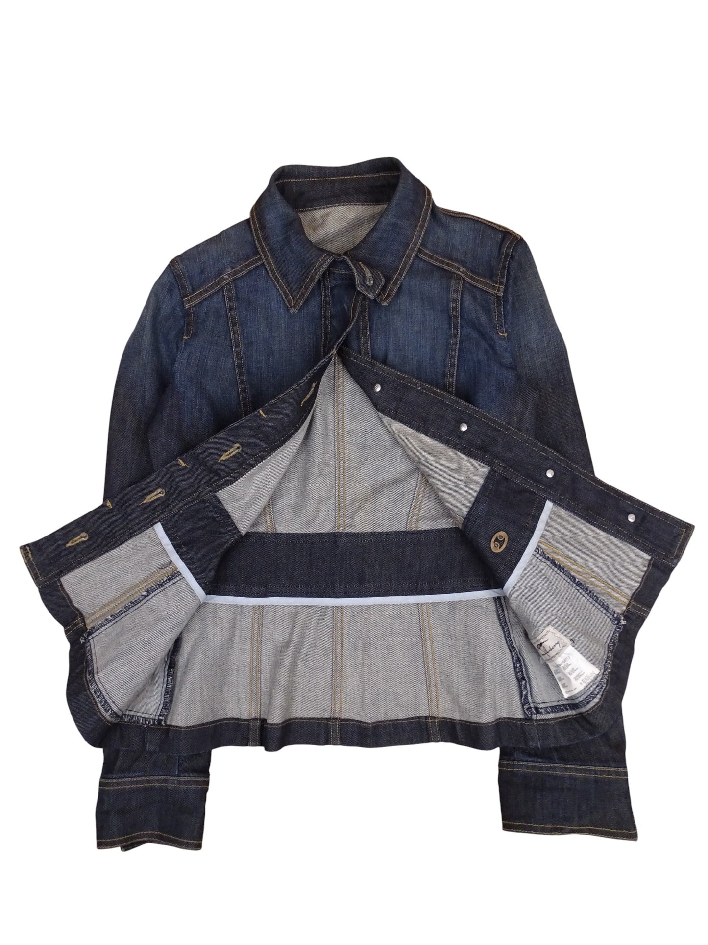Burberry Veste En Jean Bleu Marine S Femme