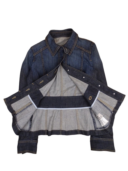 Burberry Veste En Jean Bleu Marine S Femme