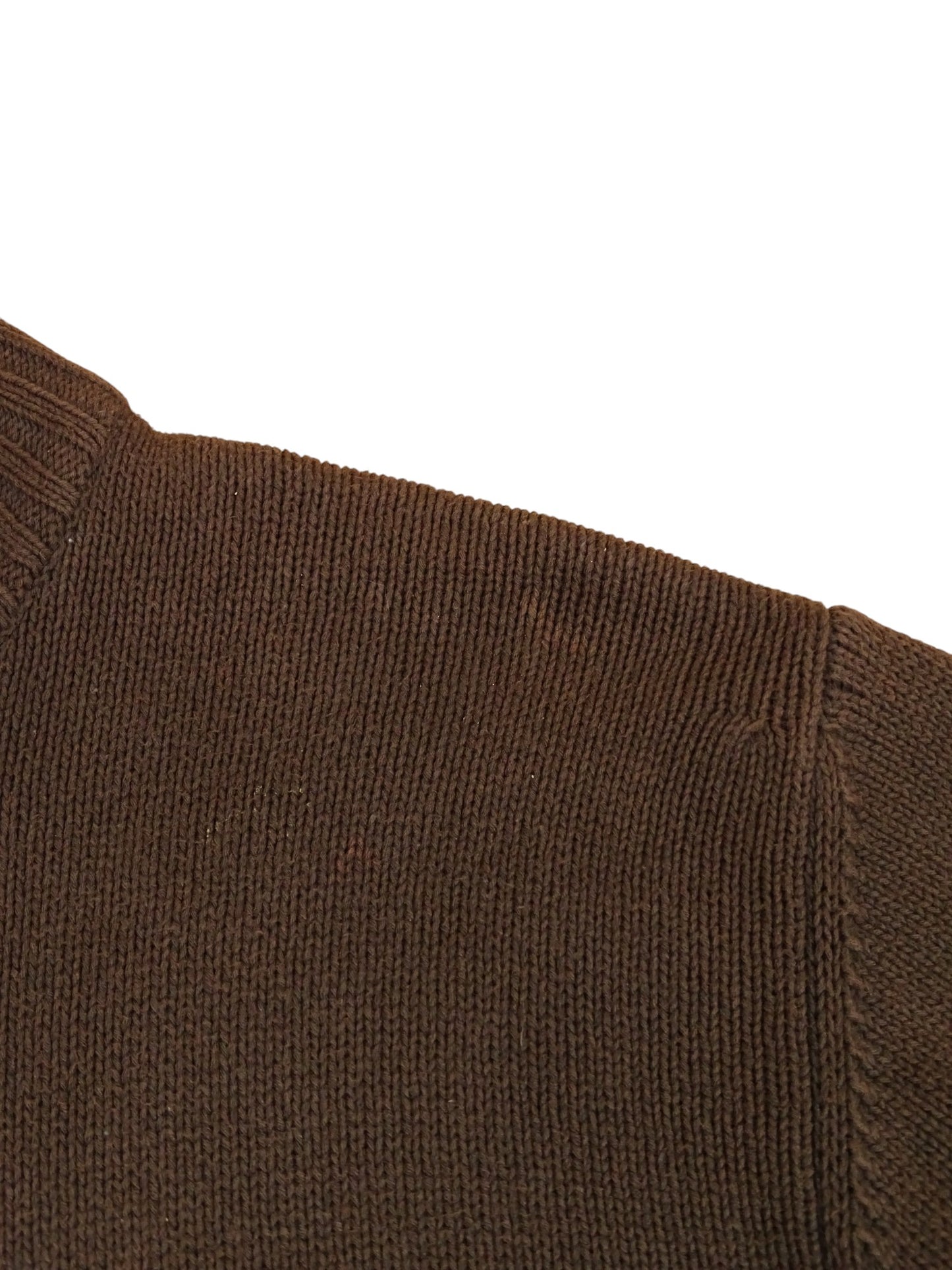 Burberry Pull Zippé Coton Marron/Beige XL Homme