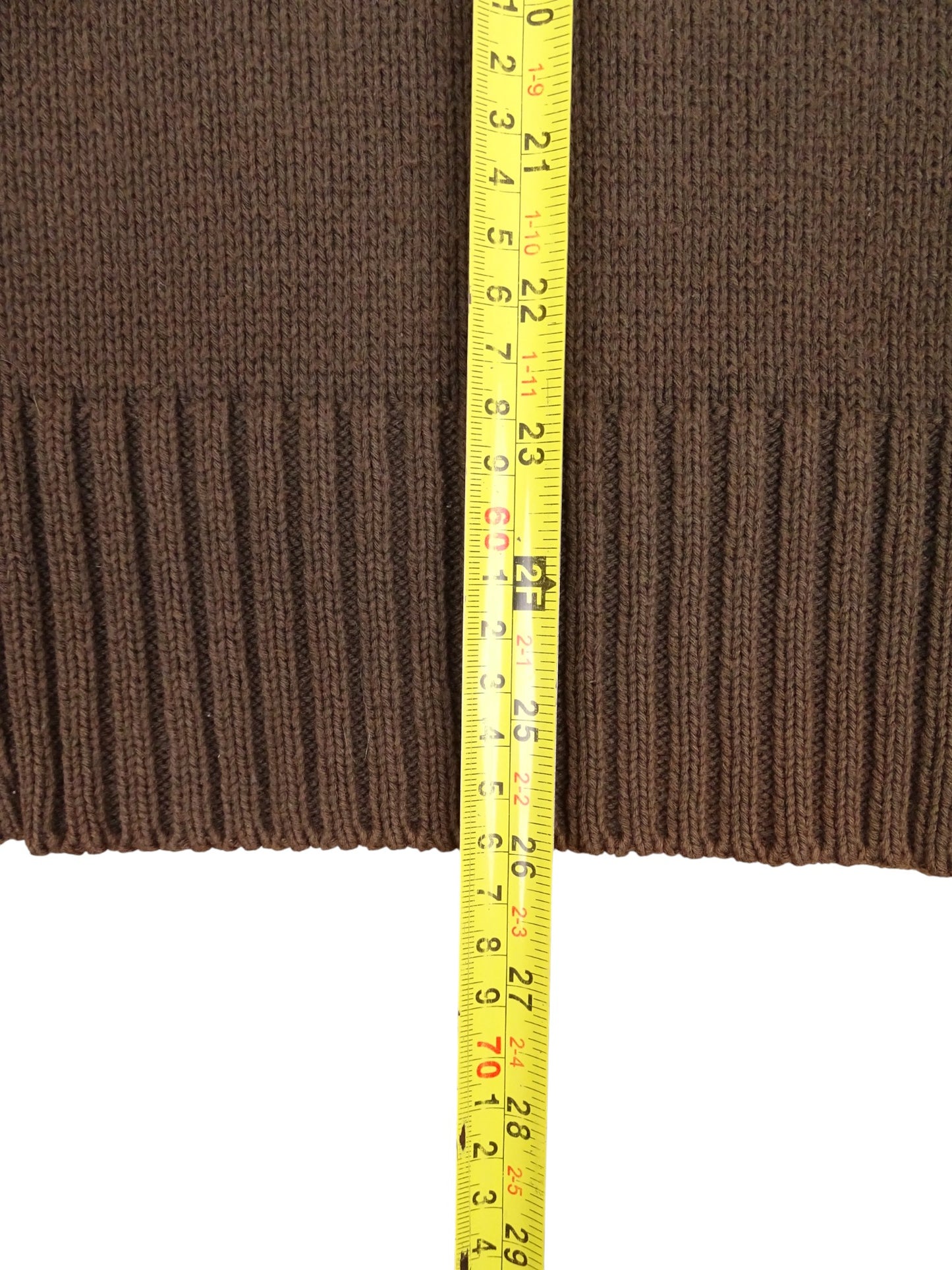 Burberry Pull Zippé Coton Marron/Beige XL Homme