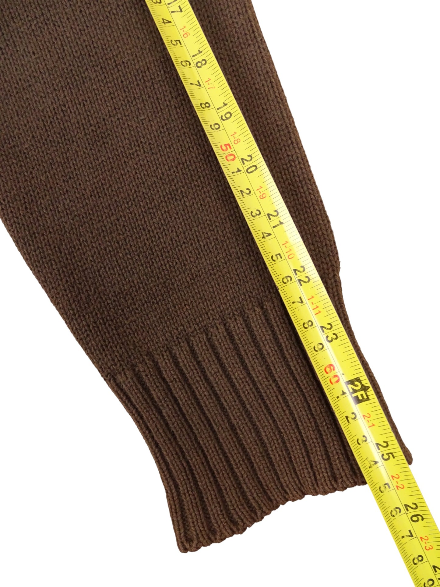 Burberry Pull Zippé Coton Marron/Beige XL Homme