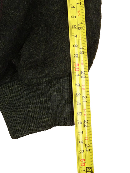 Burberry Cardigan Kaki Vert Écossais Laine XL Homme