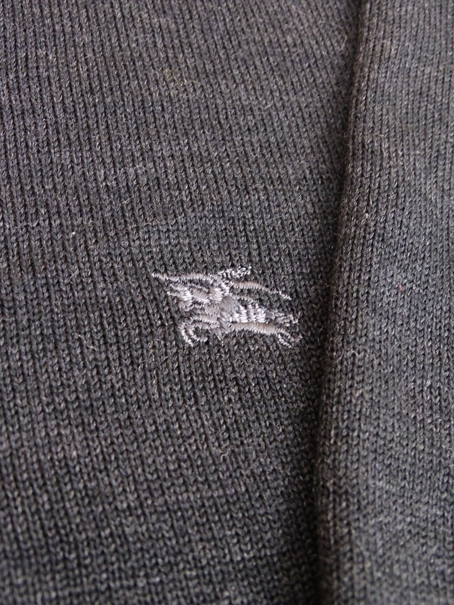 Burberry Pull Col V Gris M/L Homme