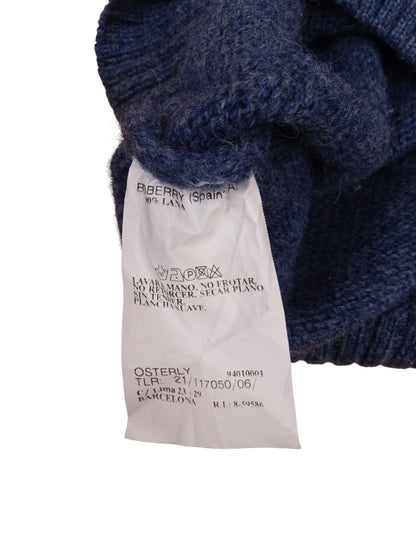 Burberry Pull Bleu Épais XL Homme Laine