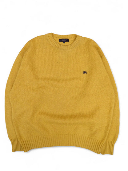 Burberry Pull Jaune M Homme Coton