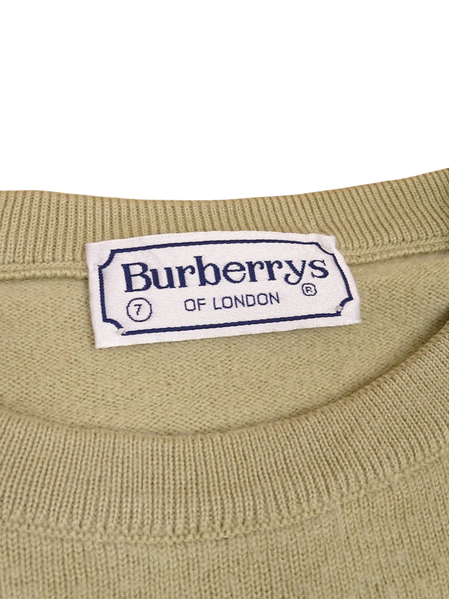 Burberry Pull Col Rond Beige Fin M Homme