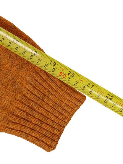 Burberry Pull Col Rond Orange XXL Homme 100% Laine