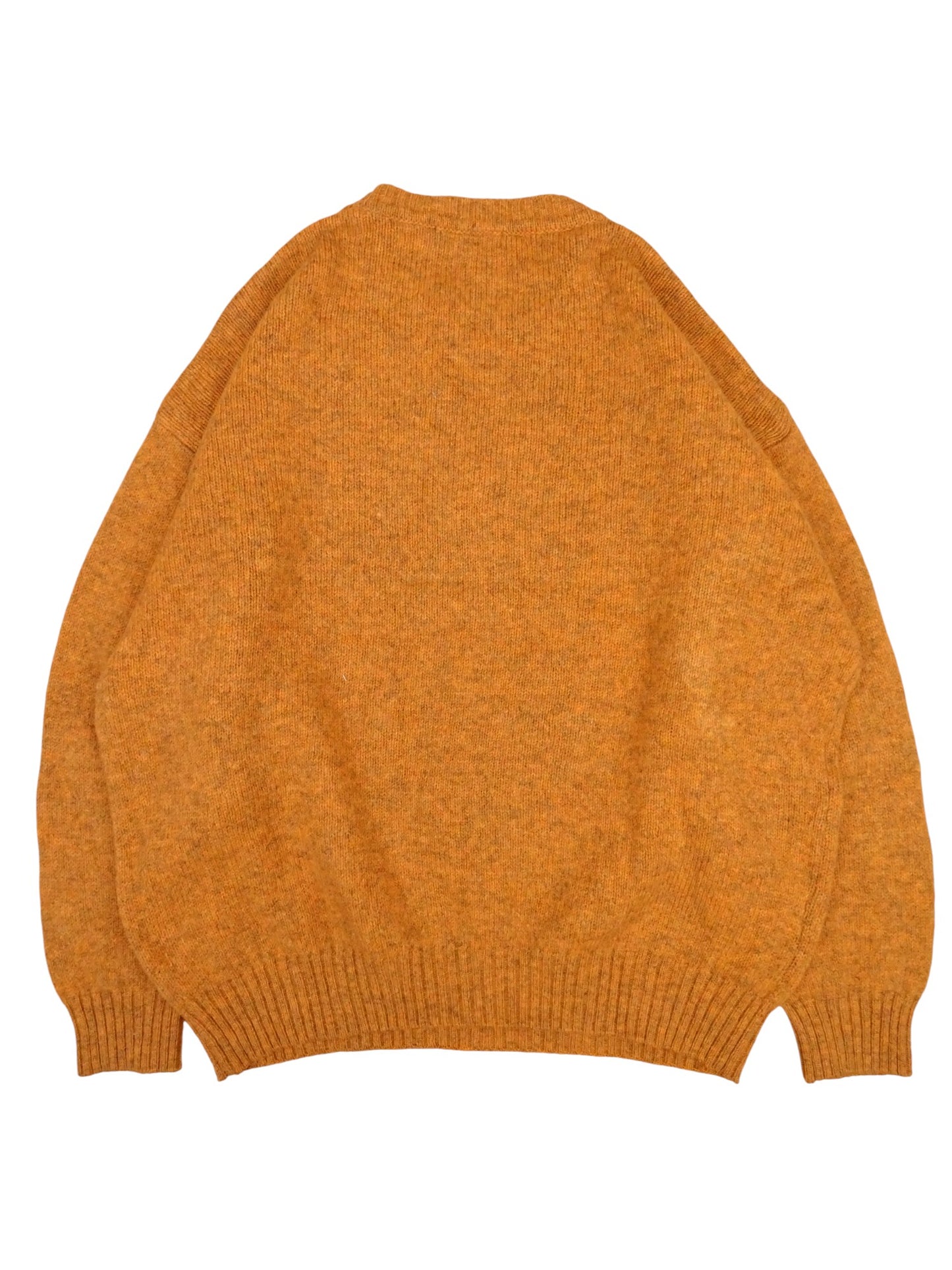 Burberry Pull Col Rond Orange XXL Homme 100% Laine