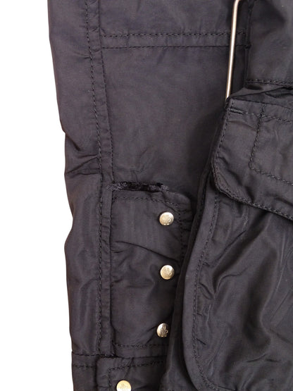 Moncler Veste Double Zip Noire Vintage L Femme