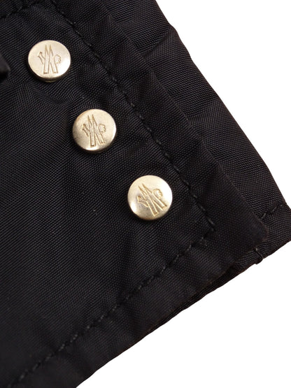 Moncler Veste Double Zip Noire Vintage L Femme