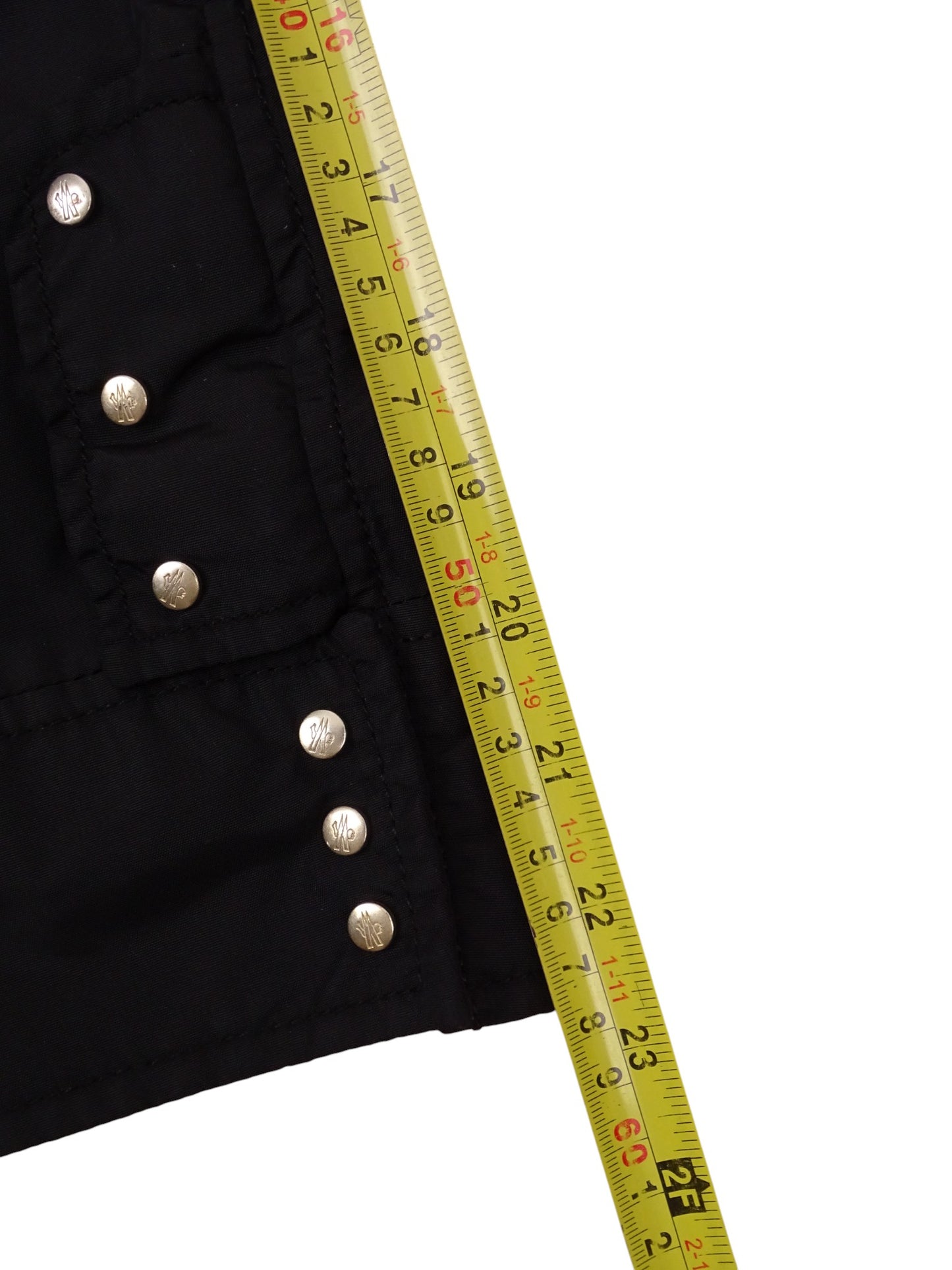 Moncler Veste Double Zip Noire Vintage L Femme