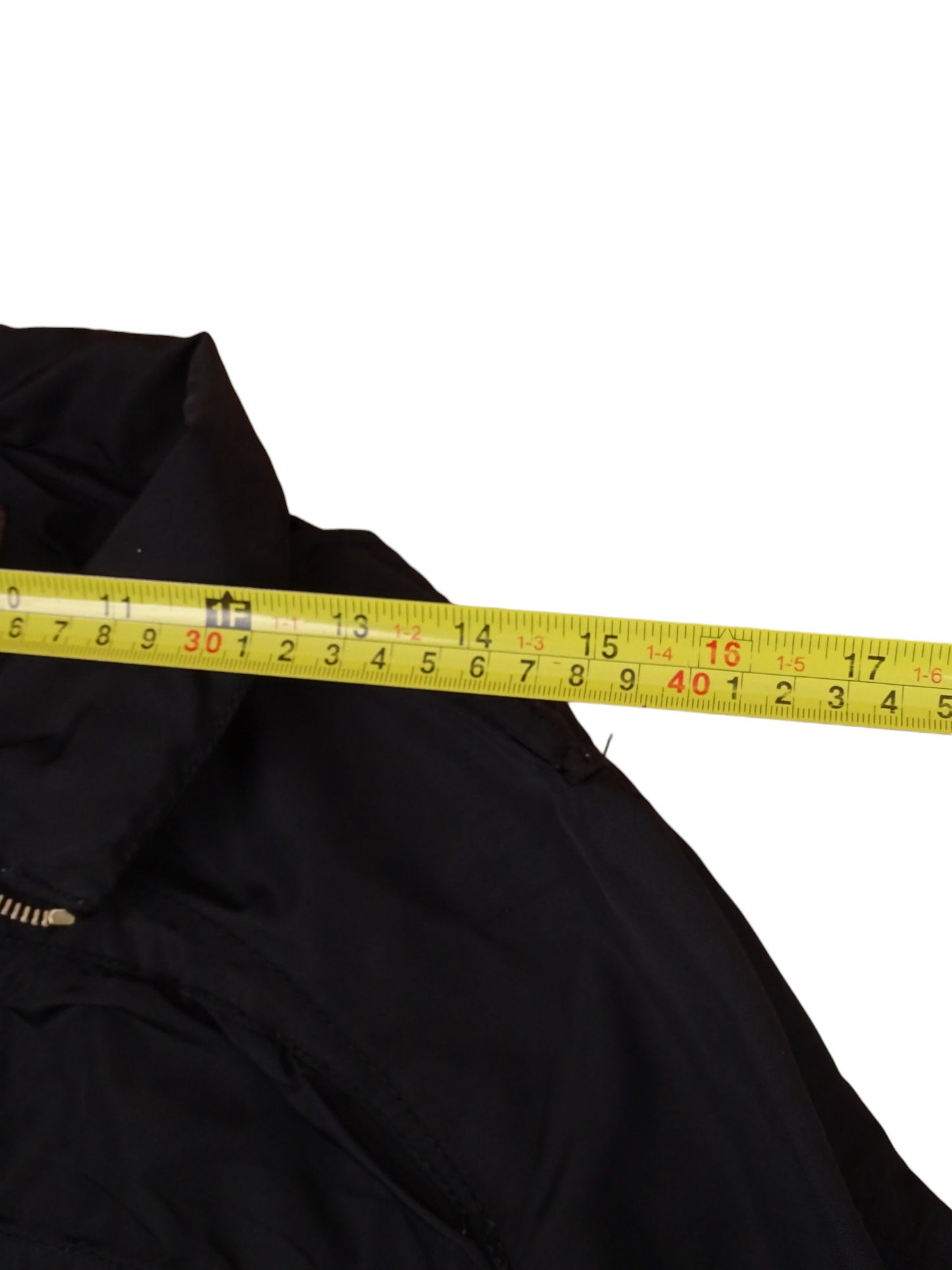 Moncler Veste Double Zip Noire Vintage L Femme