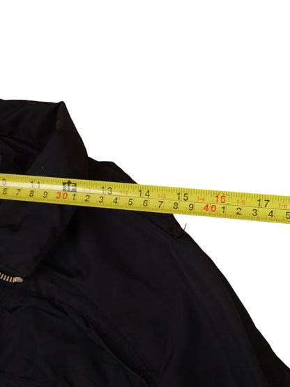 Moncler Veste Double Zip Noire Vintage L Femme