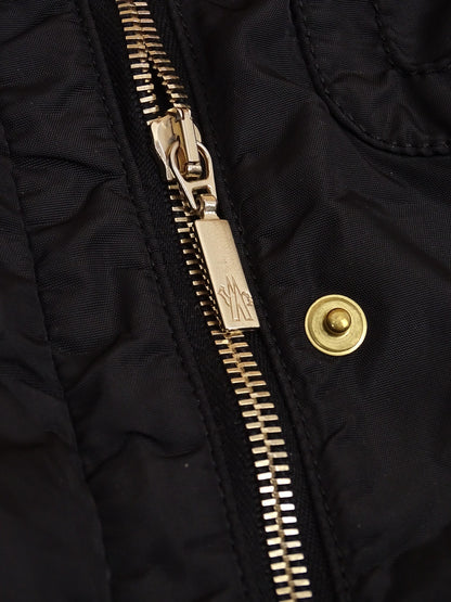 Moncler Veste Double Zip Noire Vintage L Femme