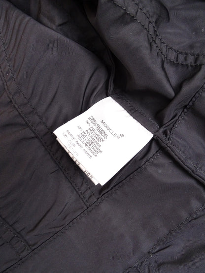 Moncler Veste Double Zip Noire Vintage L Femme