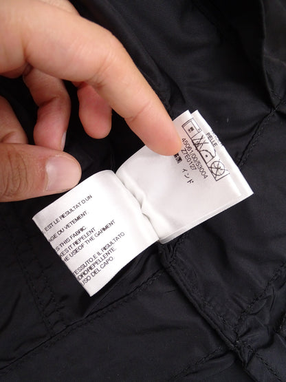 Moncler Veste Double Zip Noire Vintage L Femme