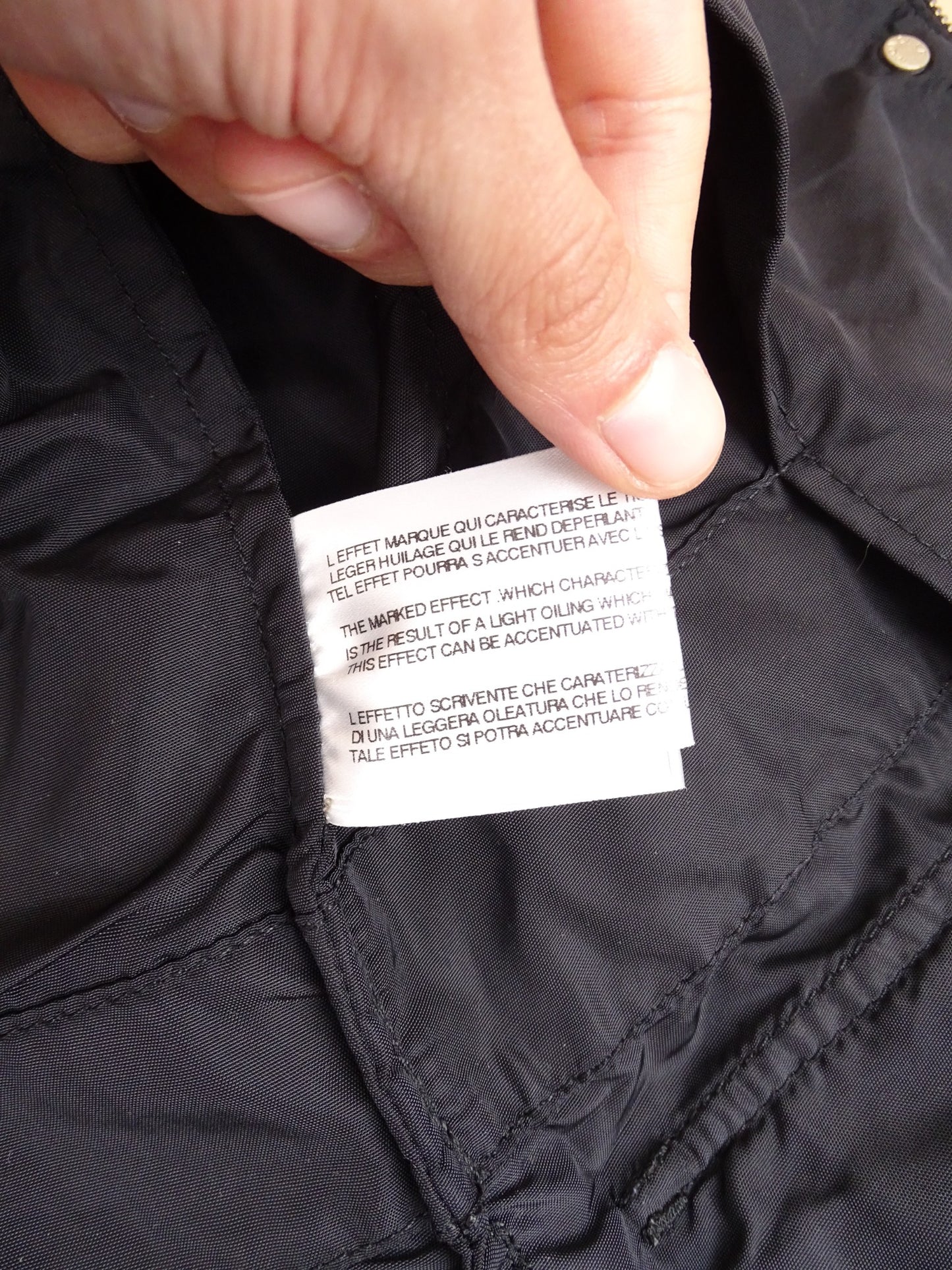 Moncler Veste Double Zip Noire Vintage L Femme