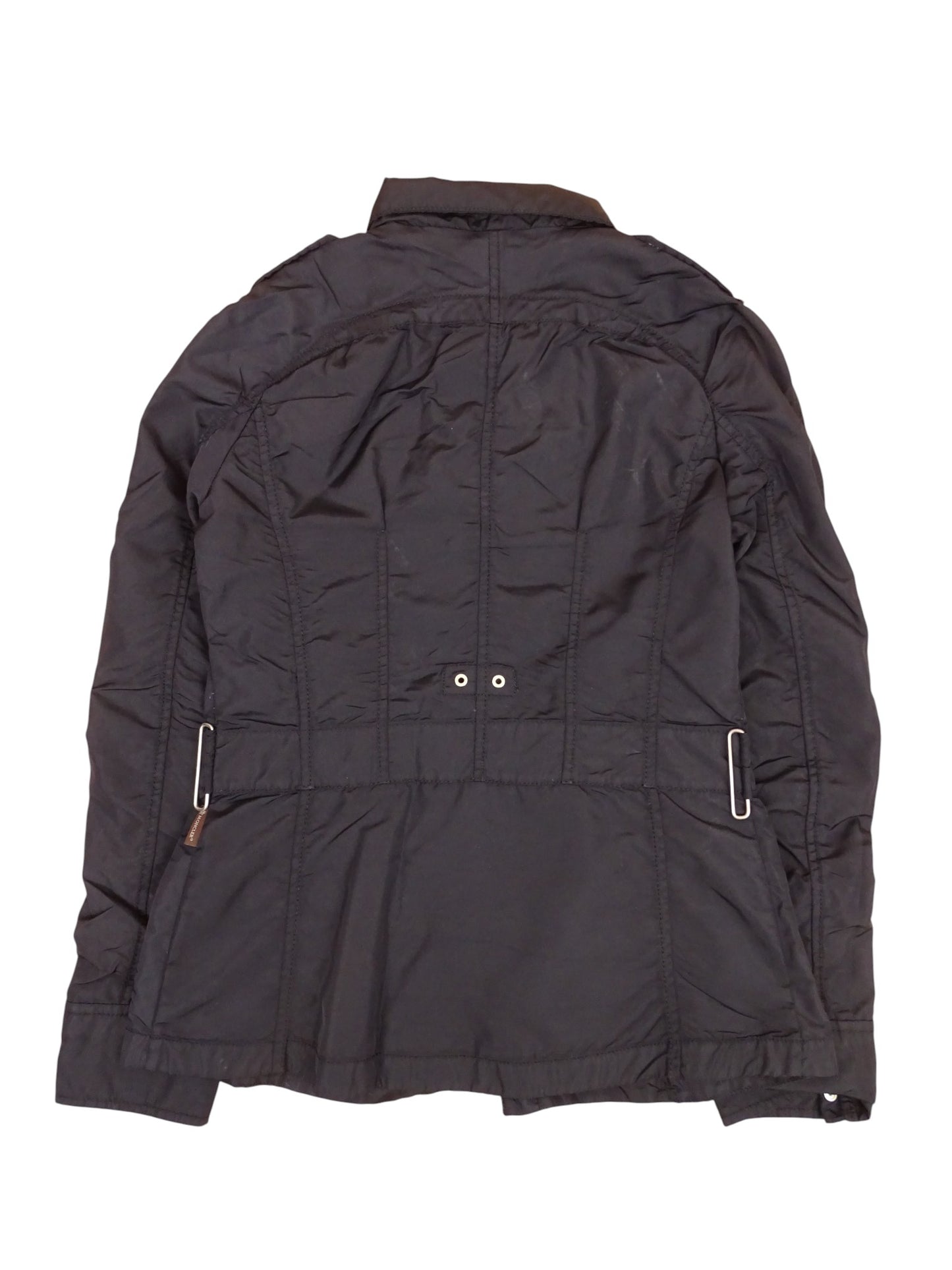 Moncler Veste Double Zip Noire Vintage L Femme