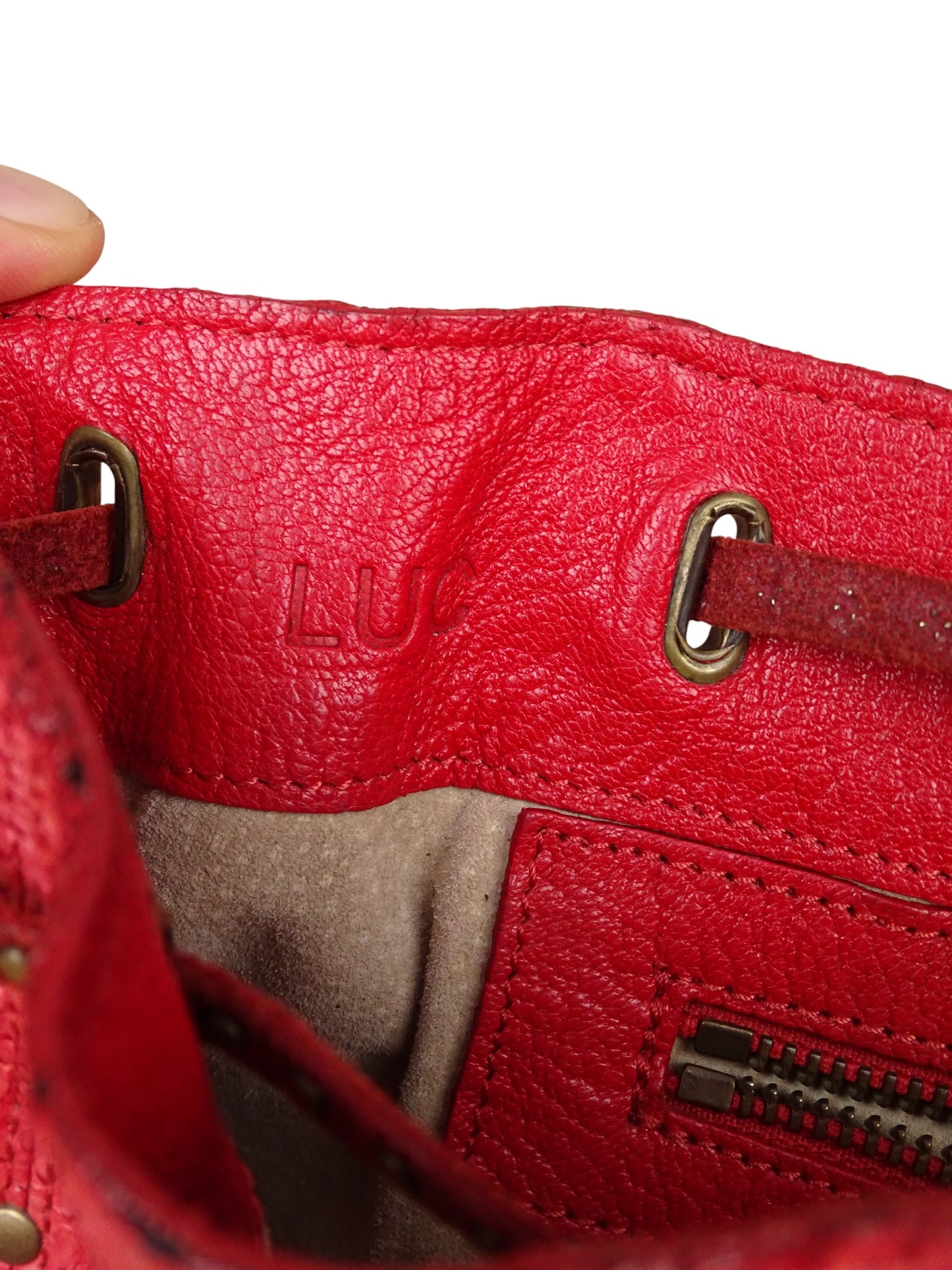 Jérôme Dreyfuss Sac Bandoulière "Luc" Python Rouge