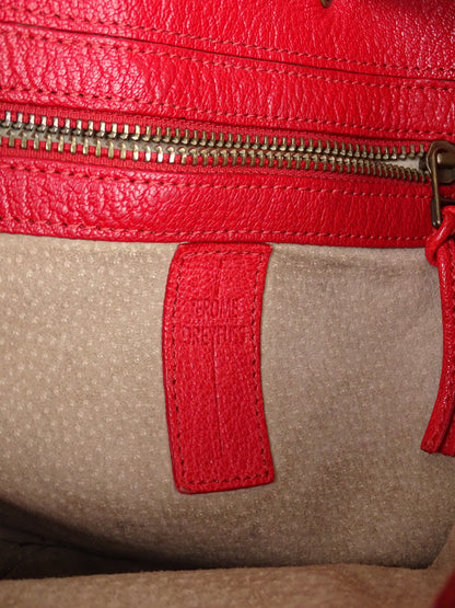 Jérôme Dreyfuss Sac Bandoulière "Luc" Python Rouge