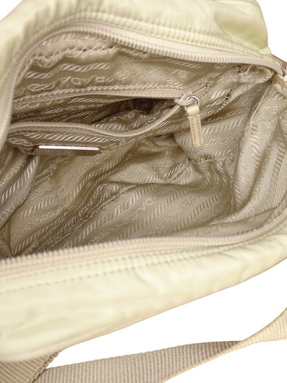 Sacoche Prada Beige Bandoulière Toile Nylon