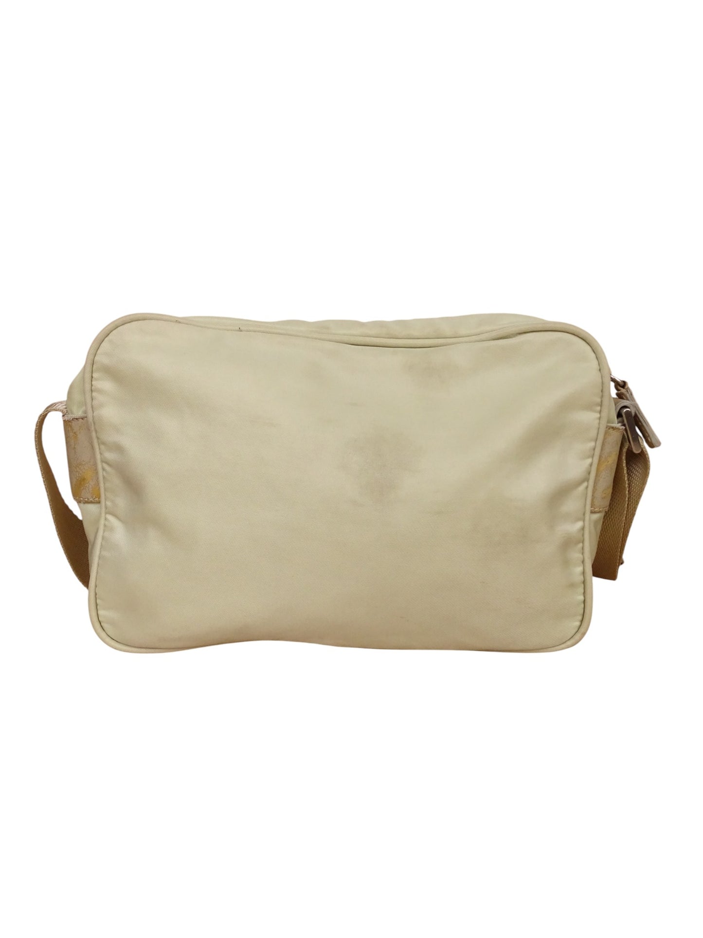 Sacoche Prada Beige Bandoulière Toile Nylon