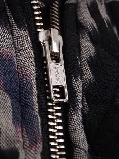 Soeur Veste Coton Zippée Marine/Blanche À Motifs S Femme