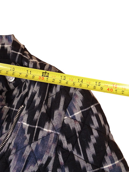 Soeur Veste Coton Zippée Marine/Blanche À Motifs S Femme