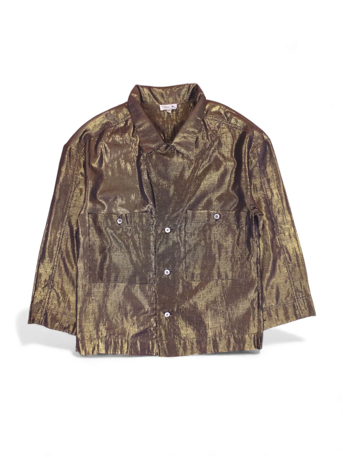 Soeur Veste Légère Dorée Et Noire Lurex XS Femme