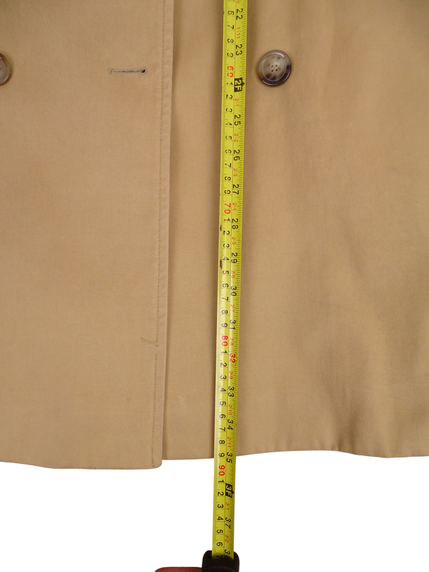 Sézane Trench Long Beige Avec Ceinture XS Femme