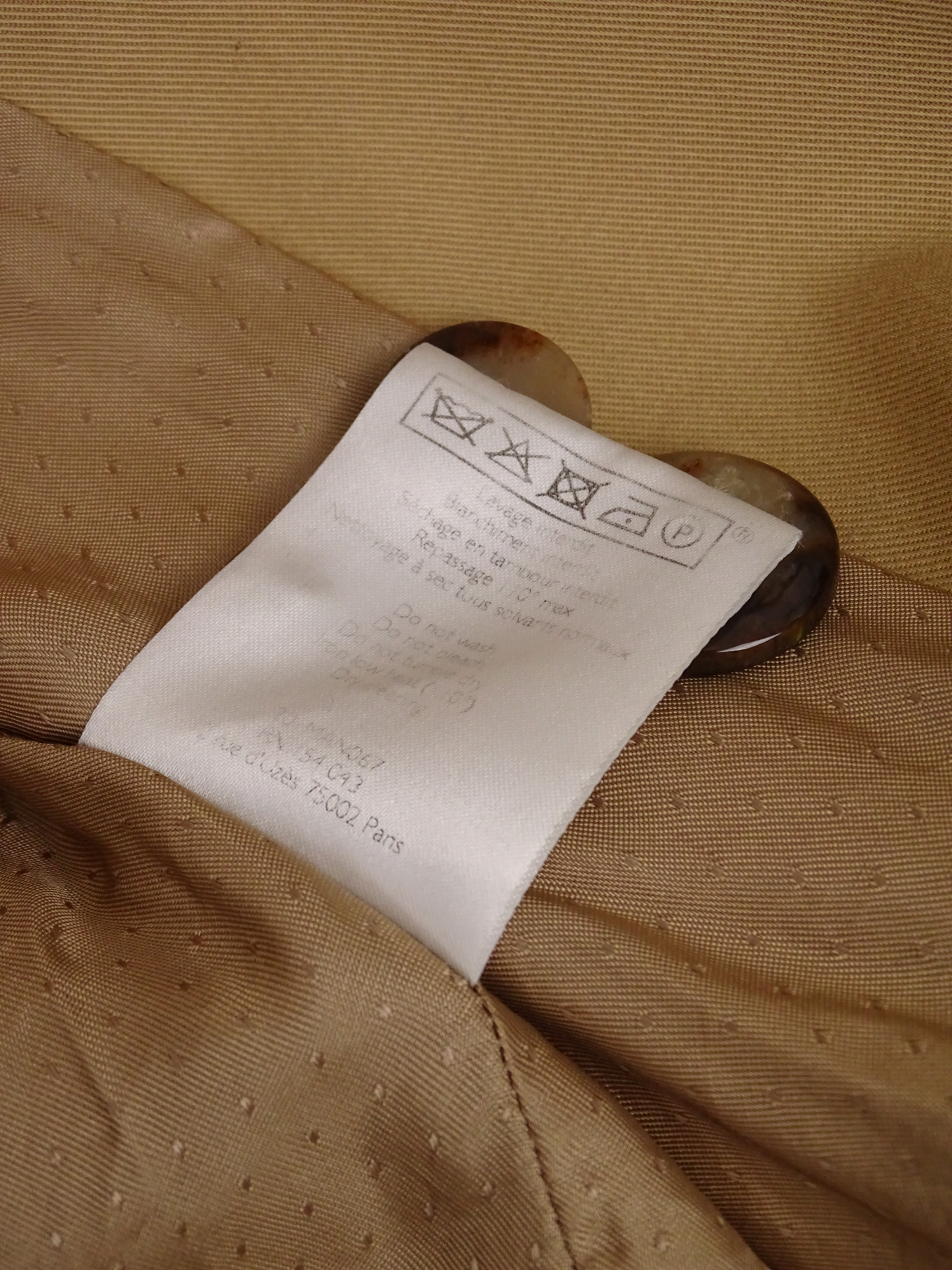 Sézane Trench Long Beige Avec Ceinture XS Femme