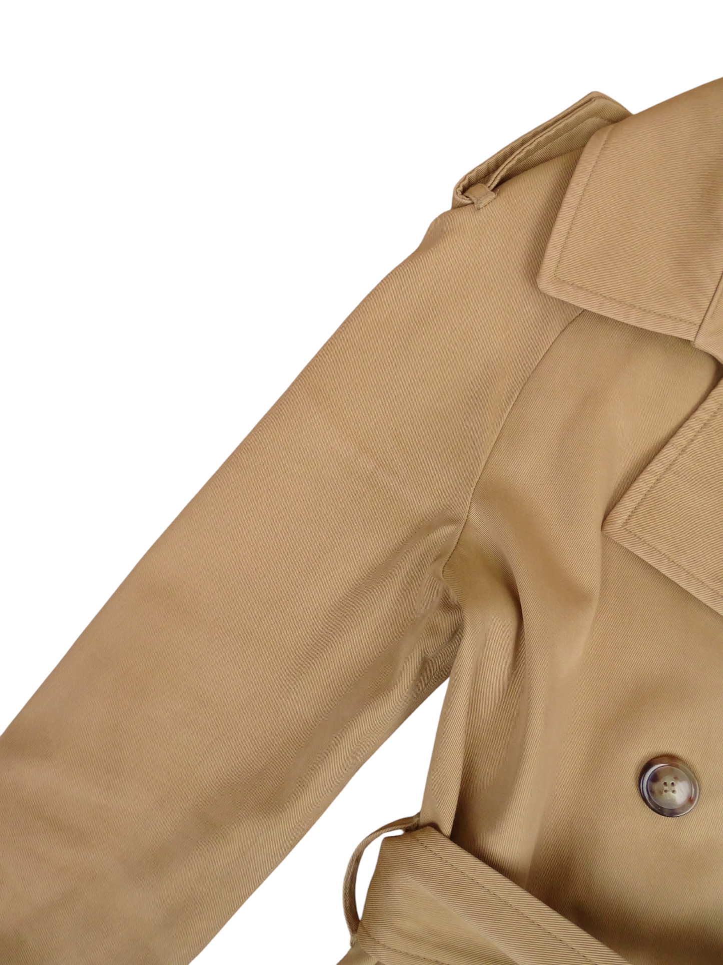 Sézane Trench Long Beige Avec Ceinture XS Femme