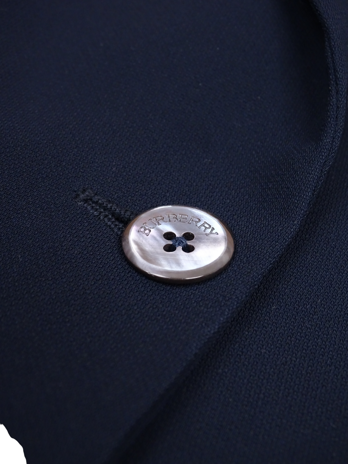 Burberry Blazer Bleu Marine L Femme