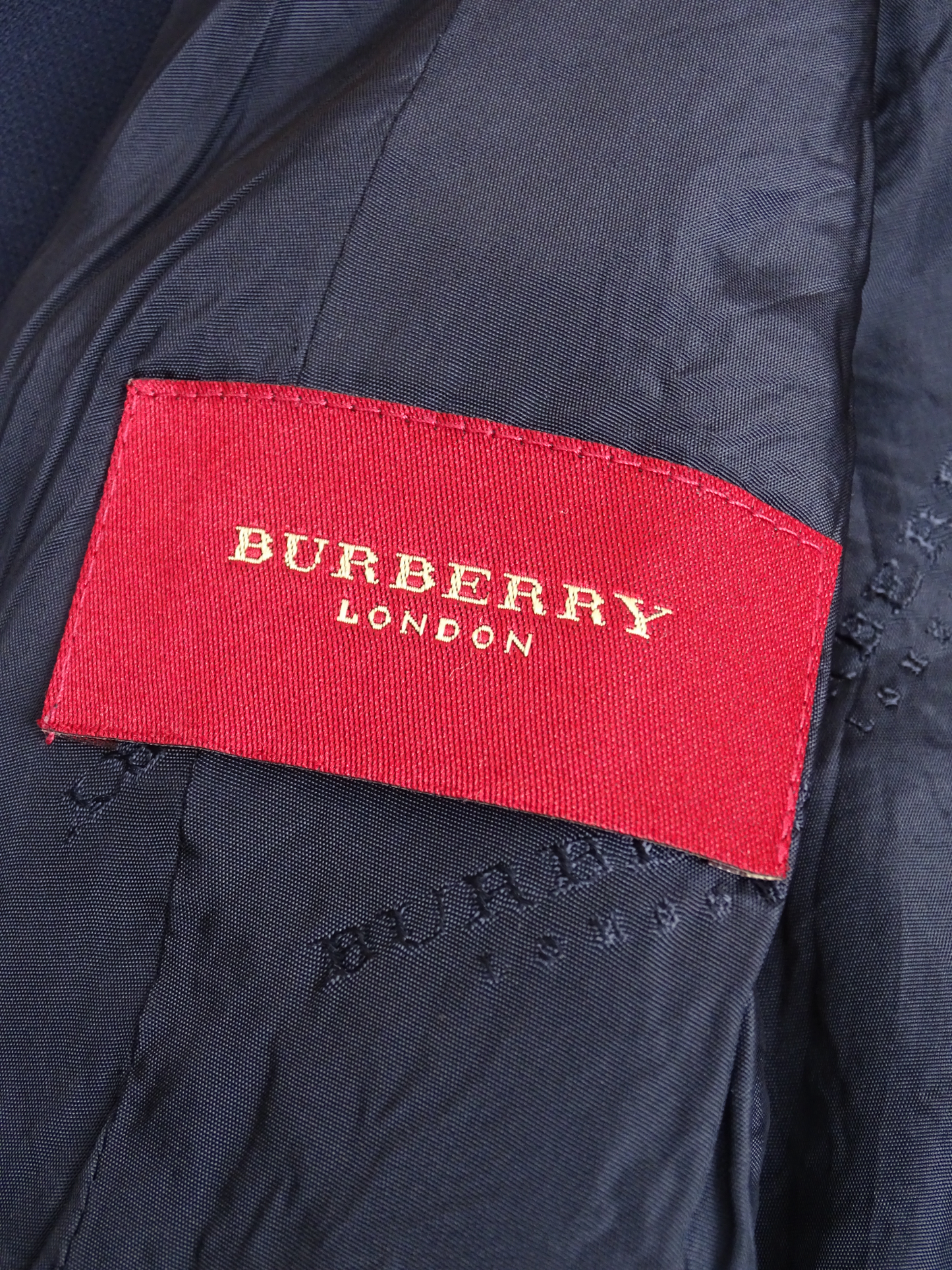 Burberry Blazer Bleu Marine L Femme