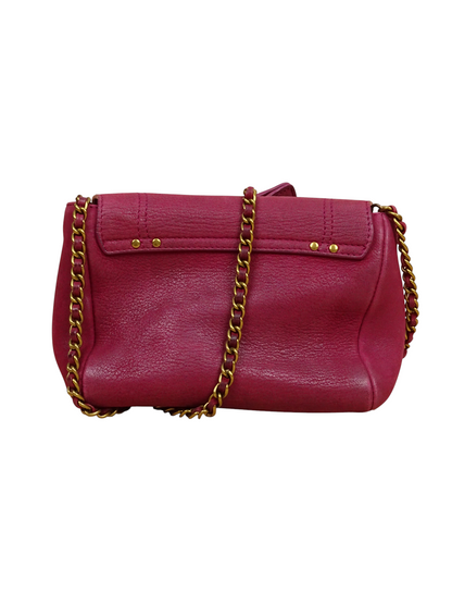 Jérôme Dreyfuss Sac Bandoulière "Lulu" S Daim Cuir Rose Fuschia