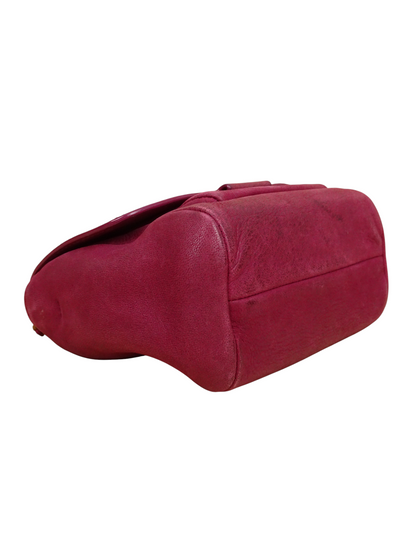 Jérôme Dreyfuss Sac Bandoulière "Lulu" S Daim Cuir Rose Fuschia